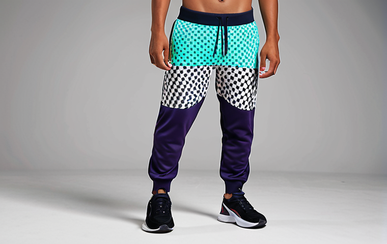 **Puma Jogging Pants Design**: Create an image of modern and fashionable jogging pants designed for the youth. Include vibrant colors and trendy patterns that appeal to a young audience, showcasing the pants in an active outdoor setting with friends.